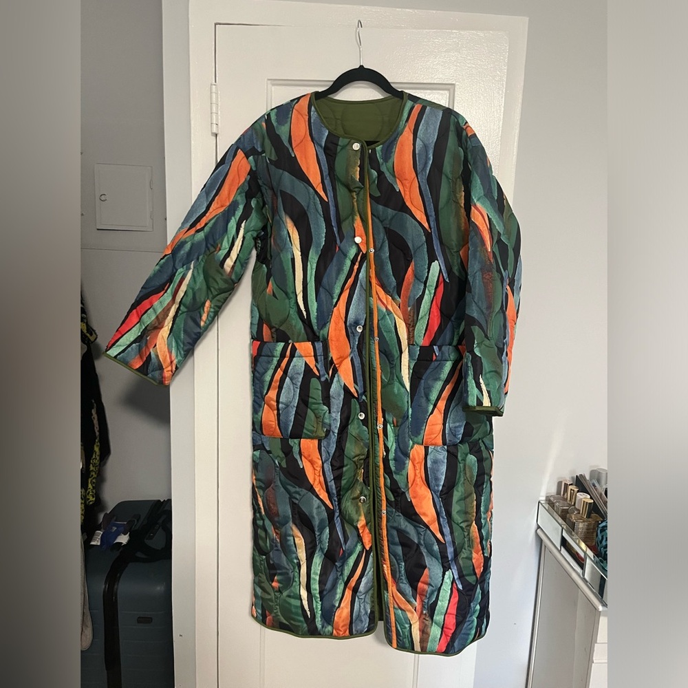 Never Fully dressed reversible padded coat size M